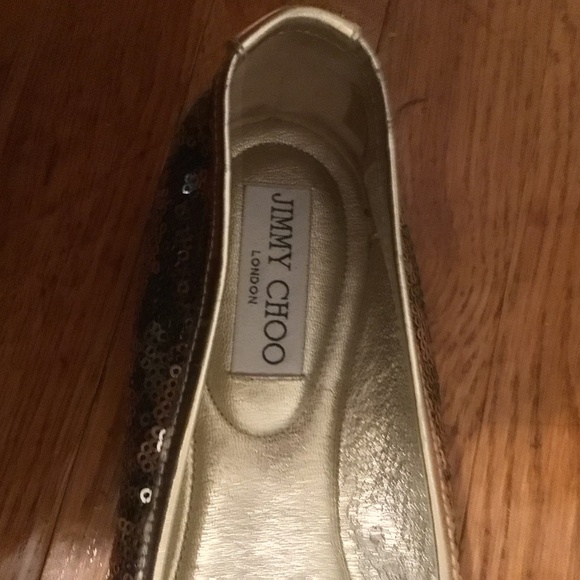 Jimmy Choo Sparkly Flats 38.5 Brand New - Picture 8 of 8